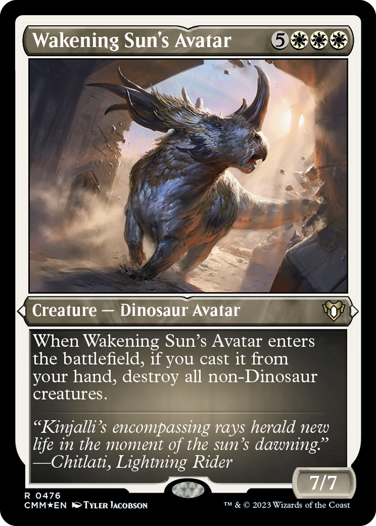 Wakening Sun's Avatar (CMM-476) [Commander Masters] Etched Foil
