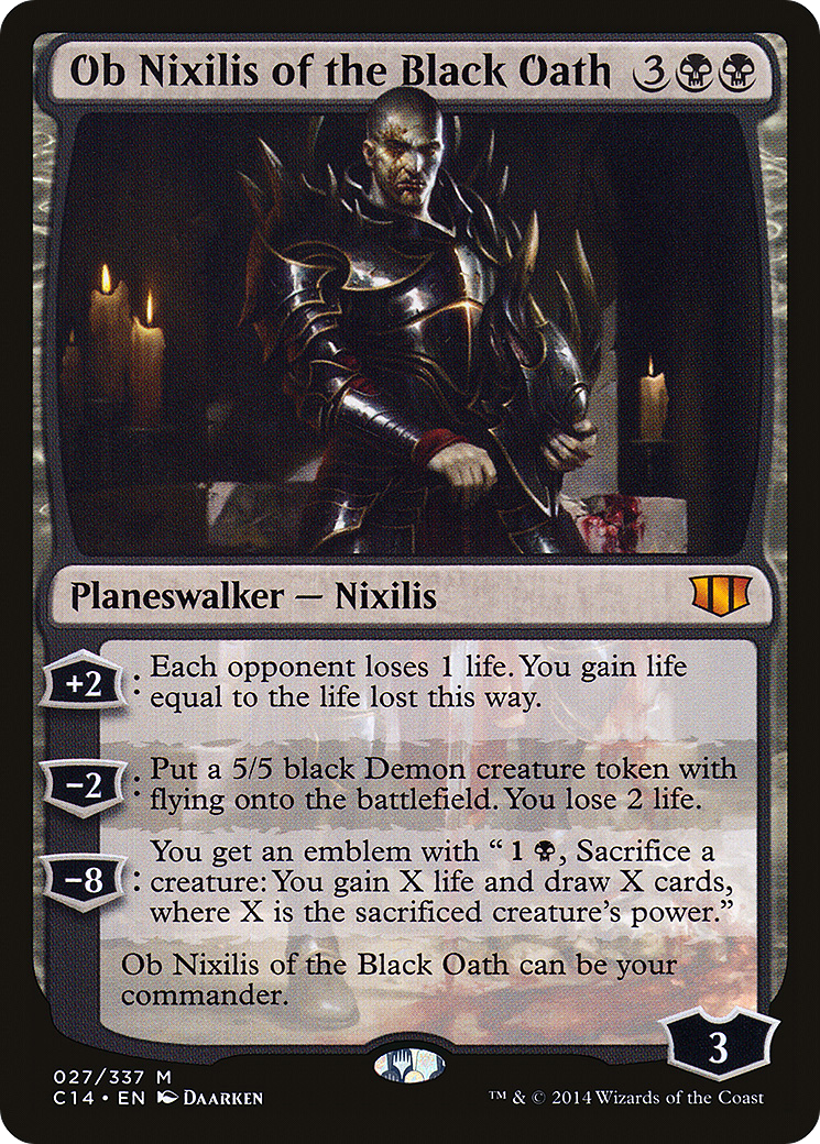 Ob Nixilis of the Black Oath (C14-027) [Commander 2014]