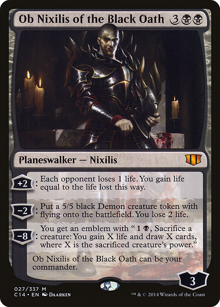 Ob Nixilis of the Black Oath (C14-027) [Commander 2014]