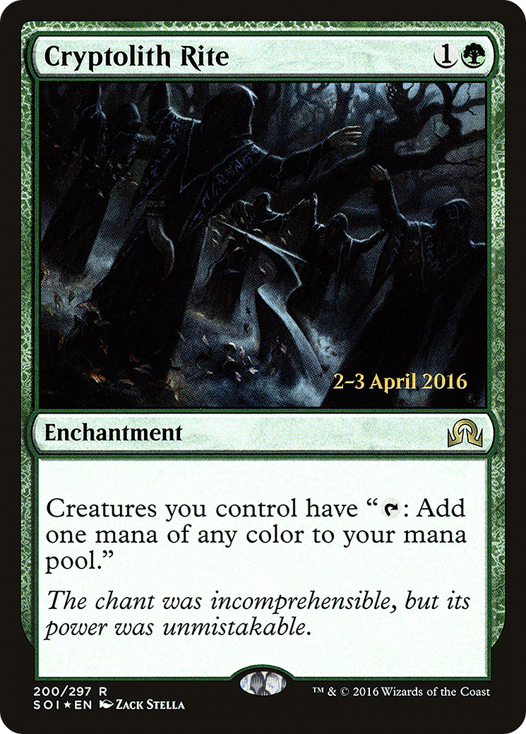 Cryptolith Rite (PRE-200S) [Shadows over Innistrad Promos] Foil