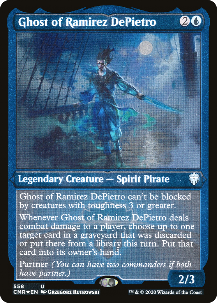 Ghost of Ramirez DePietro (Foil Etched) (CMR-558) [Commander Legends] Etched Foil