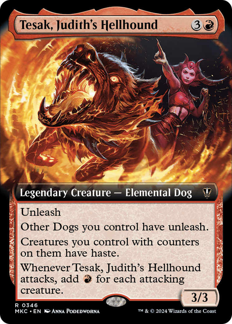 Tesak, Judith's Hellhound (MKC-346) [Murders at Karlov Manor Commander]: (Extended Art)