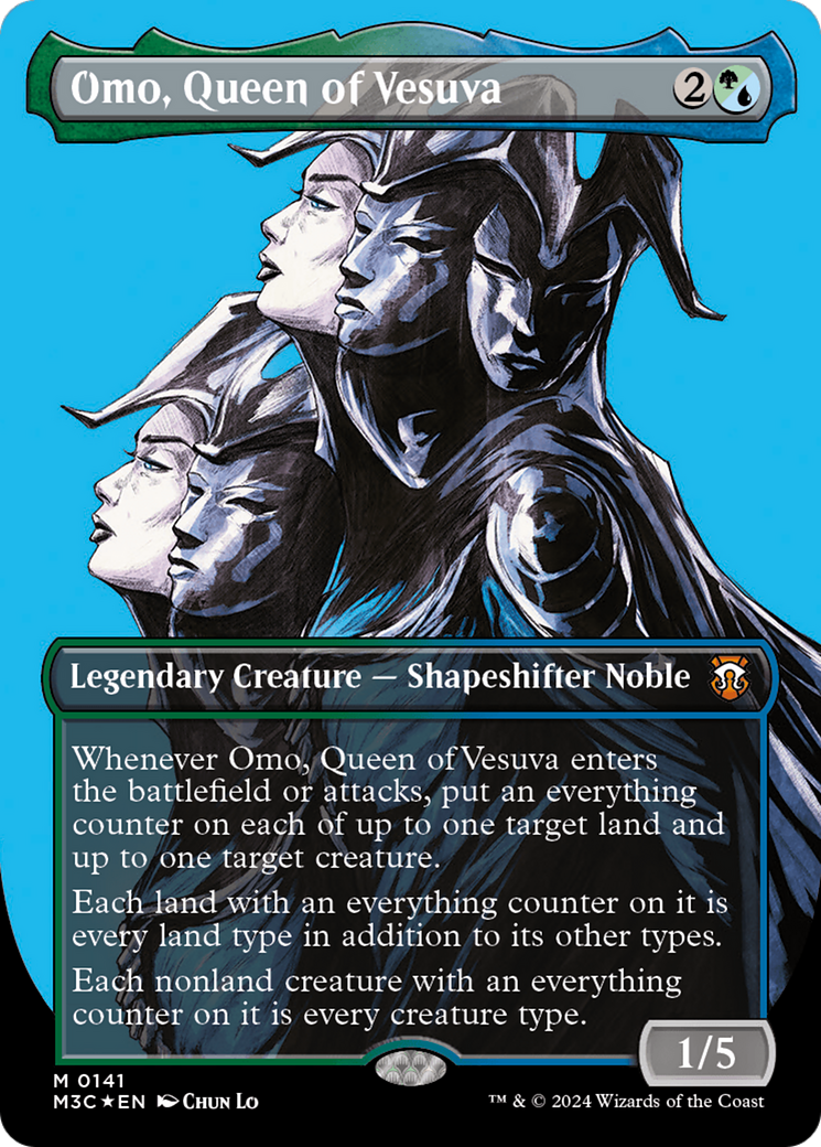 Omo, Queen of Vesuva (M3C-141) [Modern Horizons 3 Commander] (Borderless) Foil