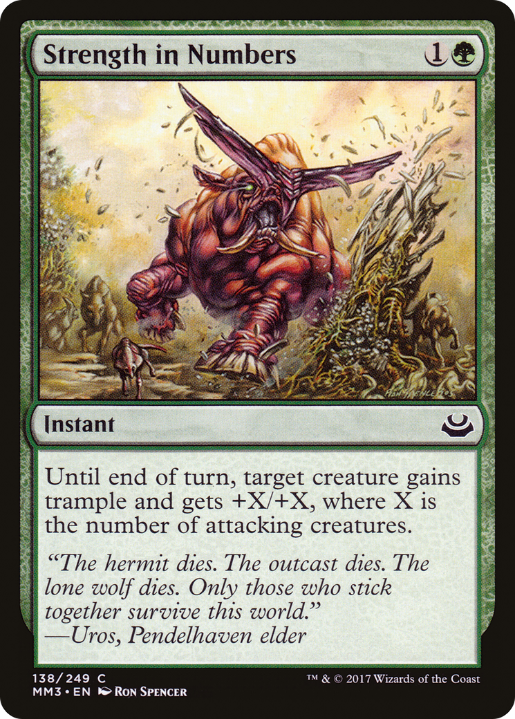 Strength in Numbers (MM3-138) [Modern Masters 2017]