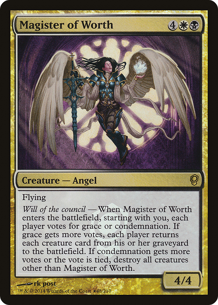 Magister of Worth (LARP-48★) [Conspiracy Promos] Foil