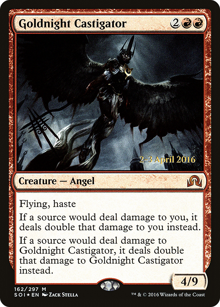 Goldnight Castigator (PRE-162S) [Shadows over Innistrad Promos] Foil