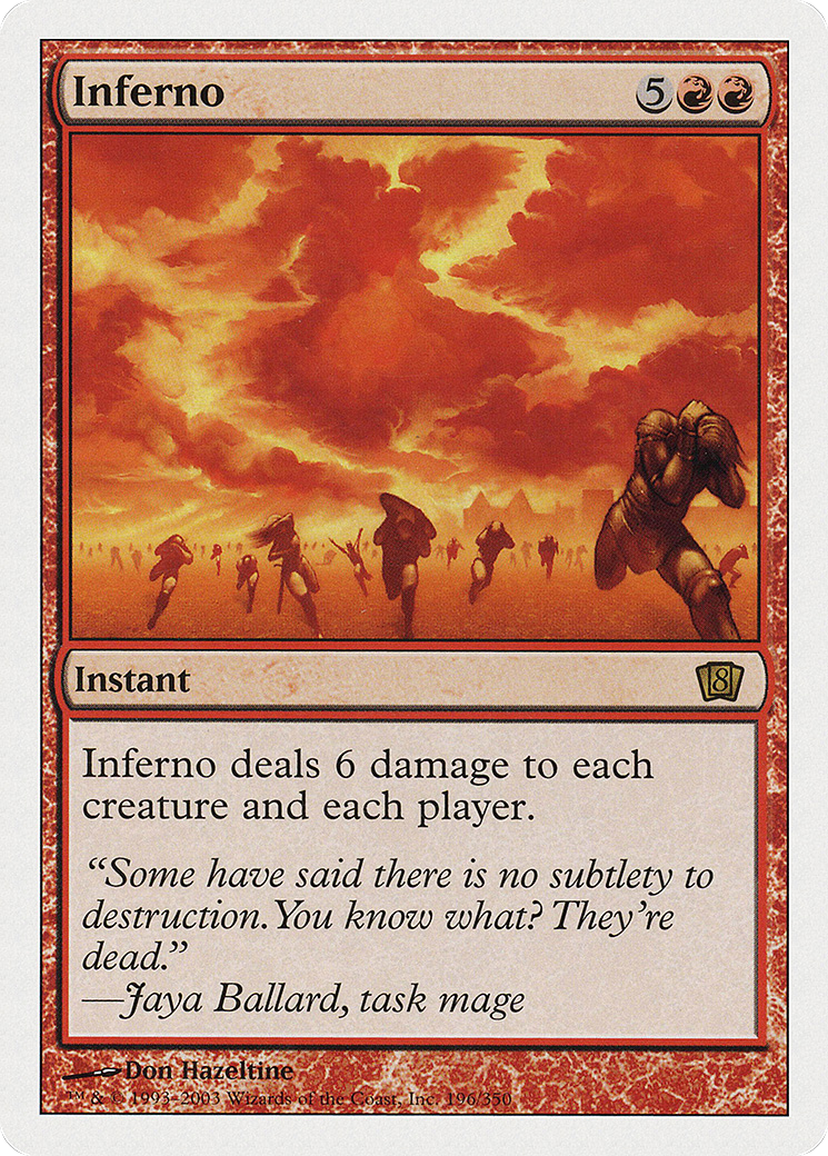 Inferno (8ED-196) [8th Edition] Foil