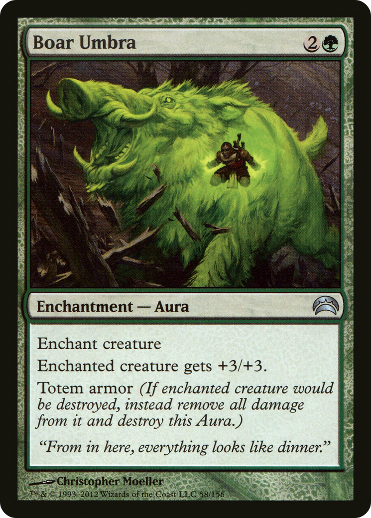 Boar Umbra (PC2-058) [Planechase 2012]