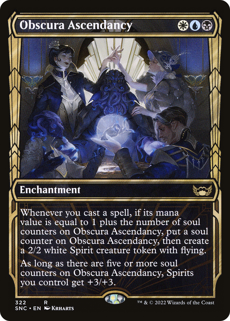Obscura Ascendancy (SNC-322) [Streets of New Capenna]: (Showcase) Foil