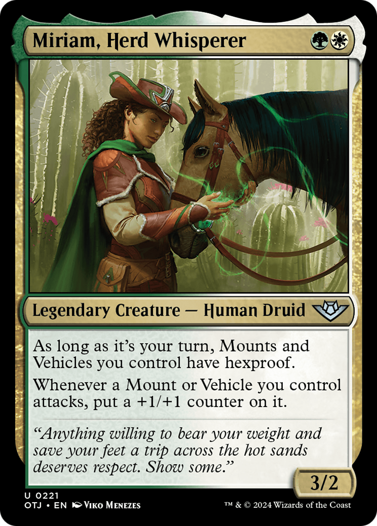 Miriam, Herd Whisperer (OTJ-221) [Outlaws of Thunder Junction] Foil