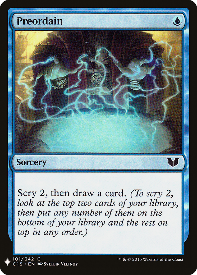 Preordain (C15) (LIST-C15-101) [The List]