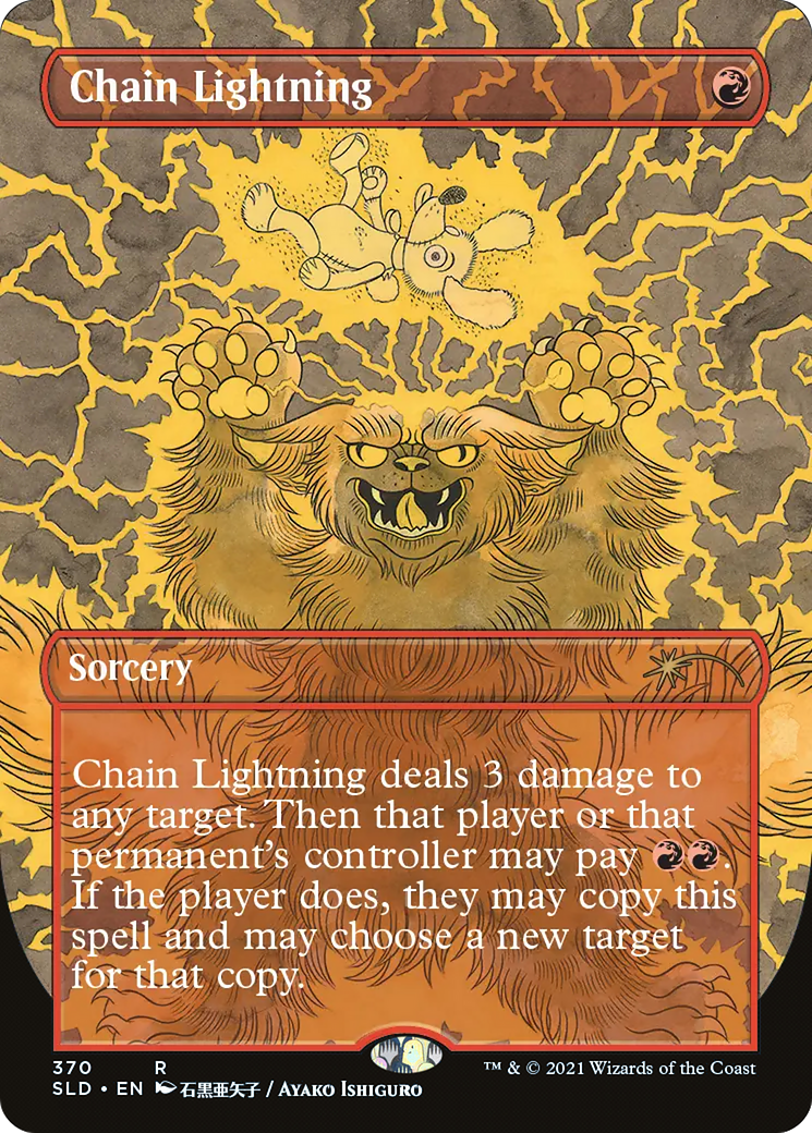 Chain Lightning (SLD-370) [Secret Lair Drop] (Borderless) Foil