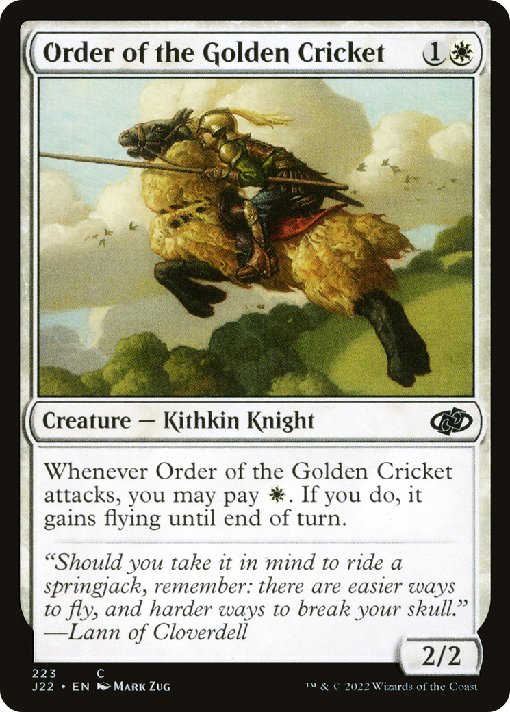 Order of the Golden Cricket (J22-223) [Jumpstart 2022]