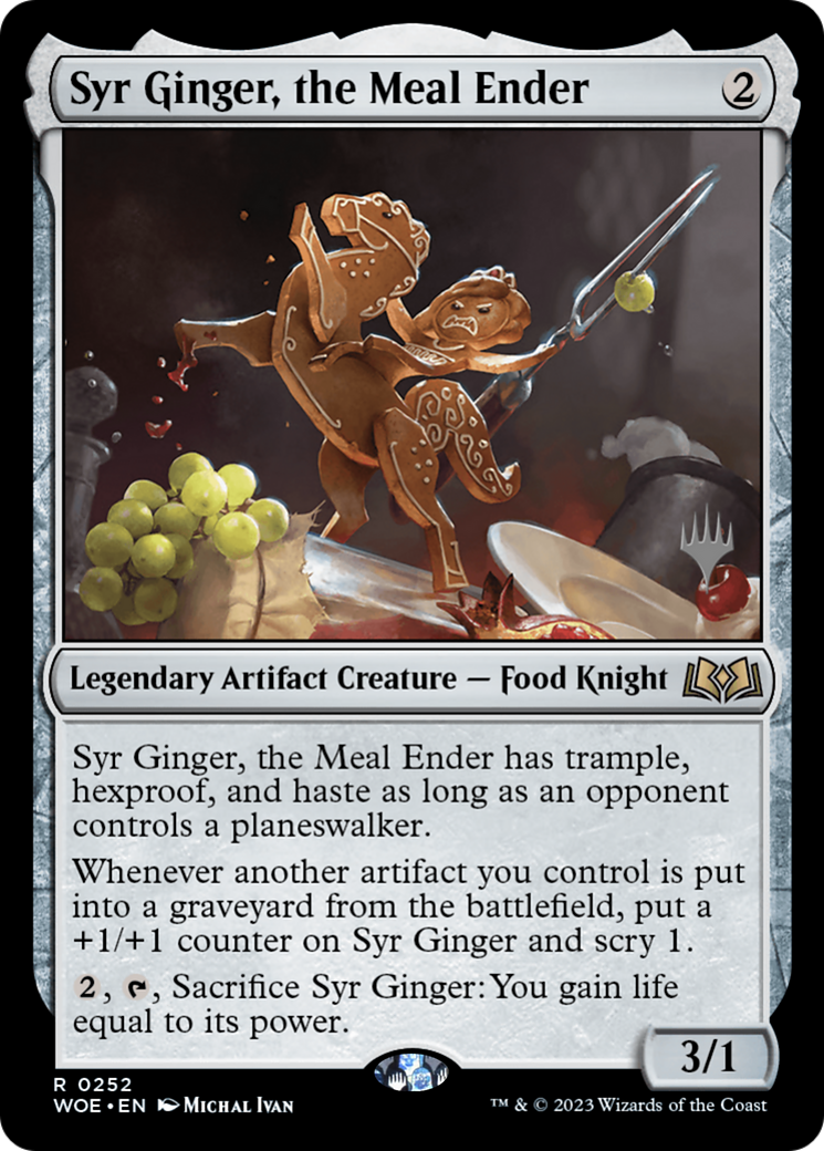 Syr Ginger, the Meal Ender (PPWOE-252P) [Wilds of Eldraine Promos] Foil