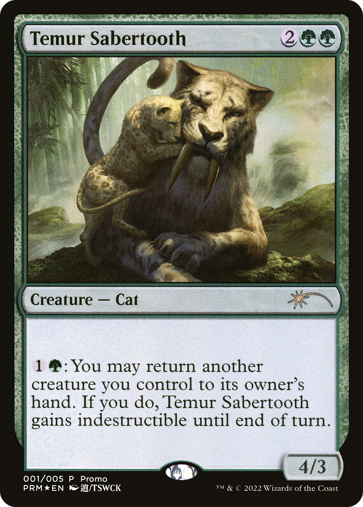 Temur Sabertooth (UMP-001) [Year of the Tiger 2022] Foil