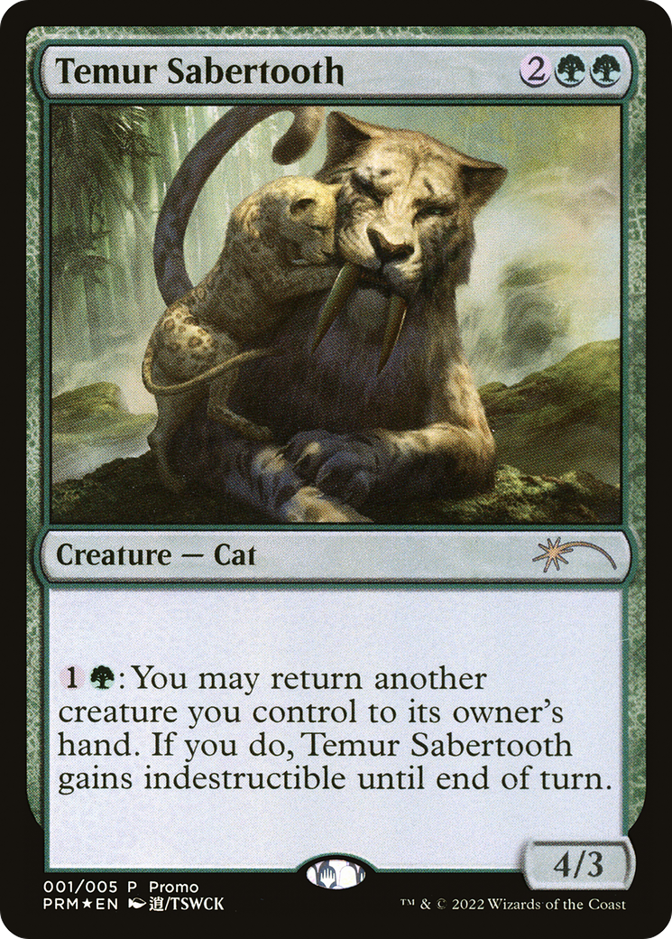 Temur Sabertooth (UMP-001) [Year of the Tiger 2022] Foil