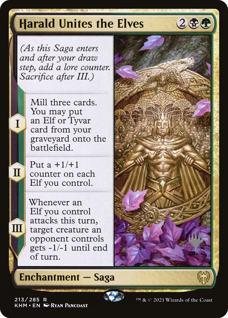 Harald Unites the Elves (PPKHM-213P) [Promo Pack: Kaldheim Promos]