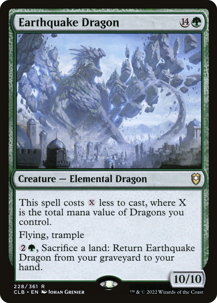 Earthquake Dragon (CLB-228) [Commander Legends: Battle for Baldur's Gate] Foil