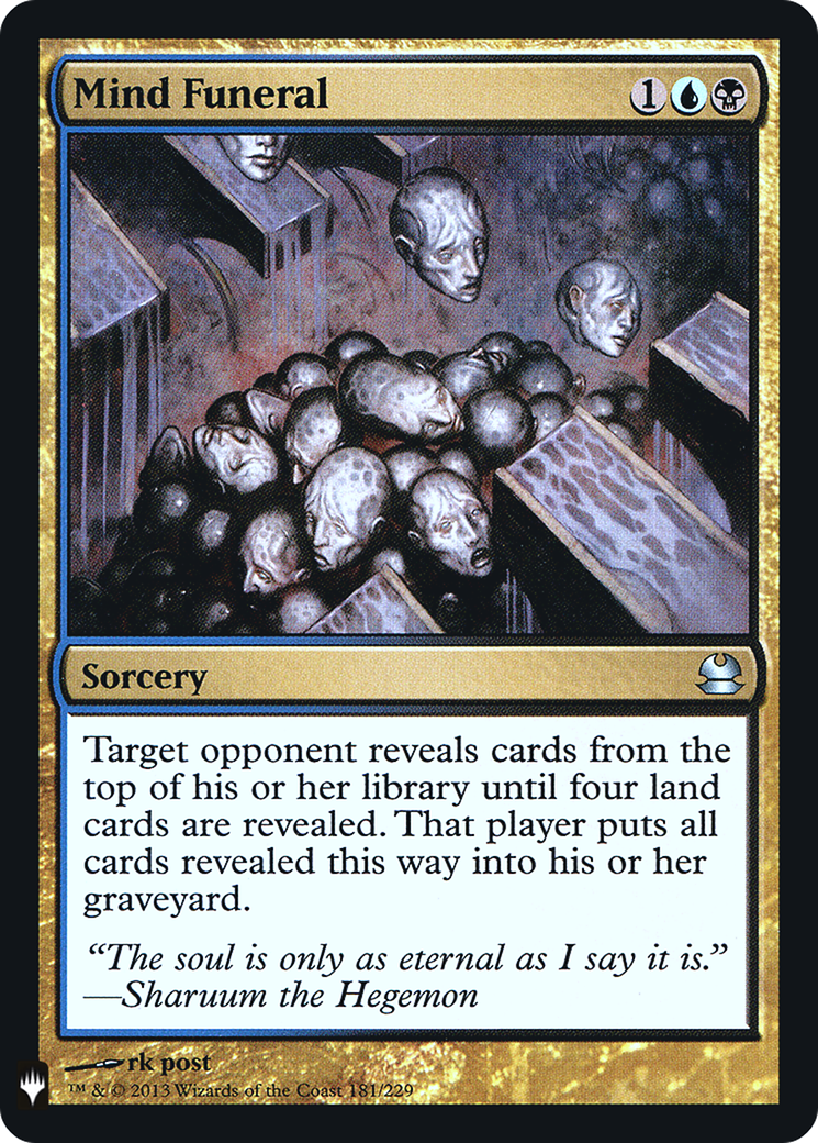 Mind Funeral (LIST-MMA-181) [The List] Foil