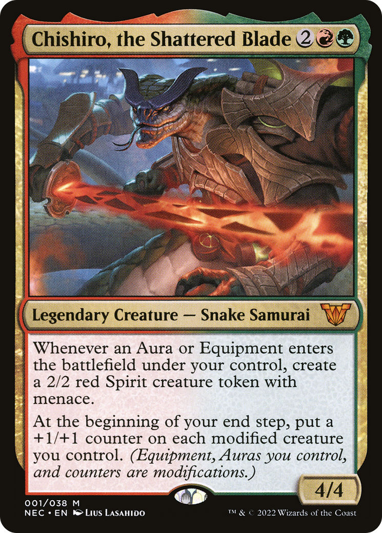 Chishiro, the Shattered Blade (NEC-001) [Neon Dynasty Commander]