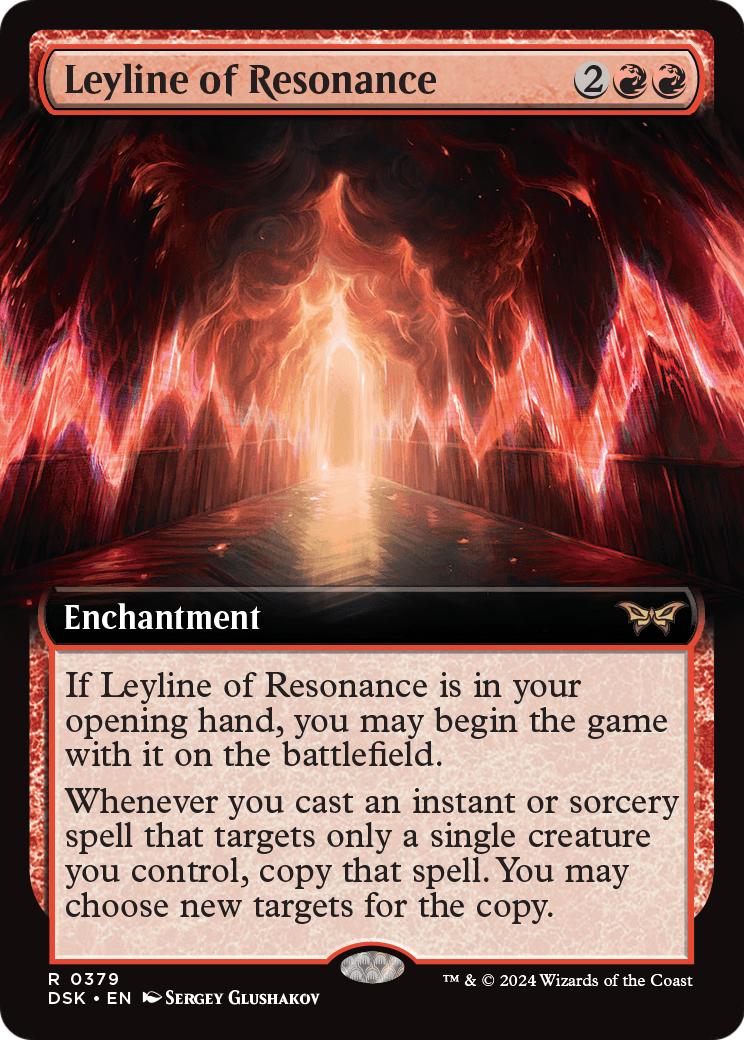 Leyline of Resonance (Extended Art) (DSK-379) [Duskmourn: House of Horror]