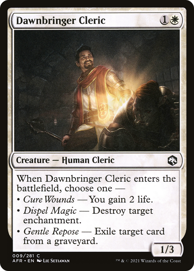 Dawnbringer Cleric (AFR-009) [Adventures in the Forgotten Realms] Foil