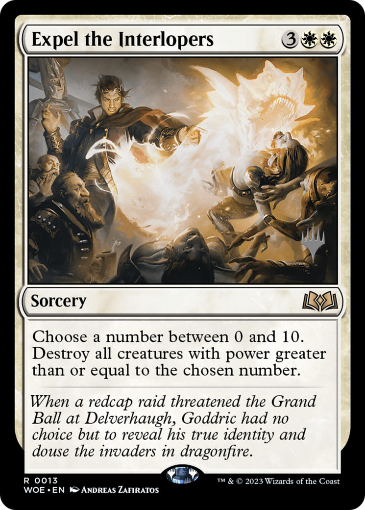 Expel the Interlopers (PPWOE-13P) [Wilds of Eldraine Promos] Foil