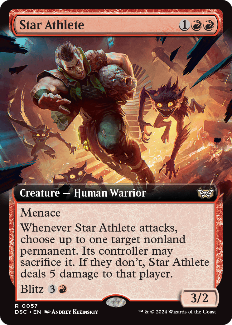 Star Athlete (Extended Art) (DSC-057) [Duskmourn: House of Horror Commander]