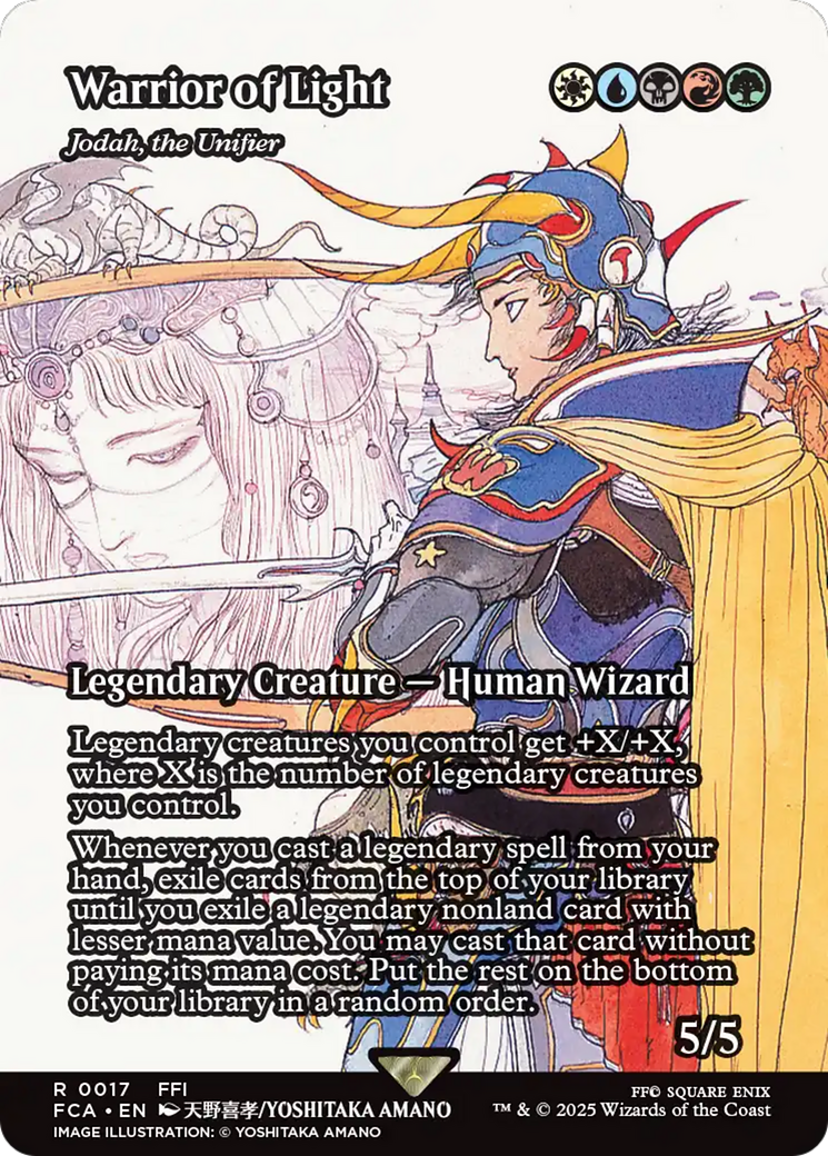 Warrior of Light - Jodah, the Unifier (Showcase) (FCA-017) [FINAL FANTASY: Through the Ages] / Warrior of Light (Borderless)