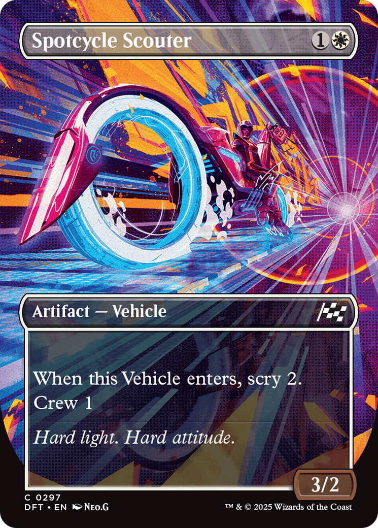 Spotcycle Scouter (DFT-297) [Aetherdrift] (Borderless) Foil