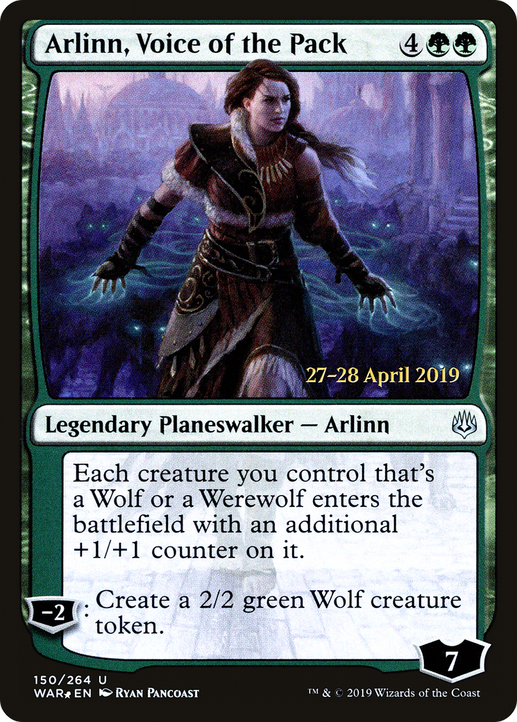 Arlinn, Voice of the Pack (PRE-150S) [War of the Spark Promos] Foil