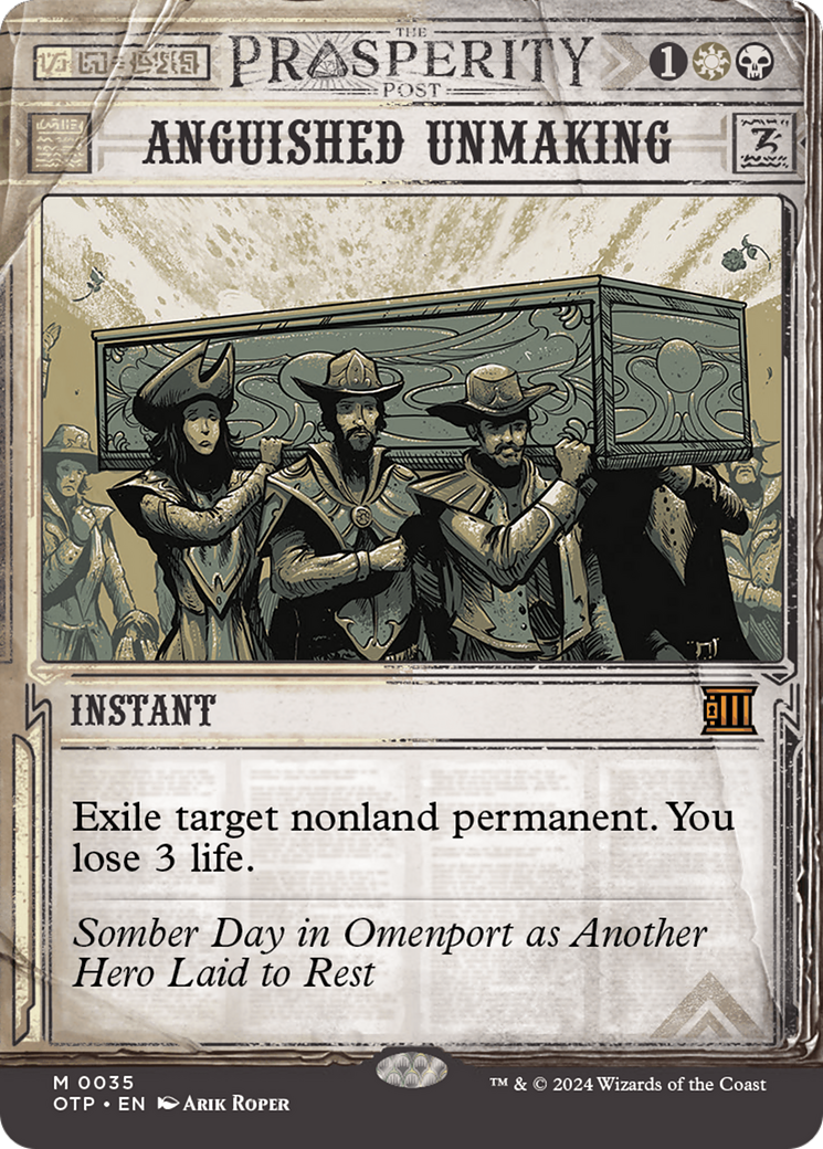 Anguished Unmaking (OTP-035) [Breaking News]: (Showcase) (Borderless)