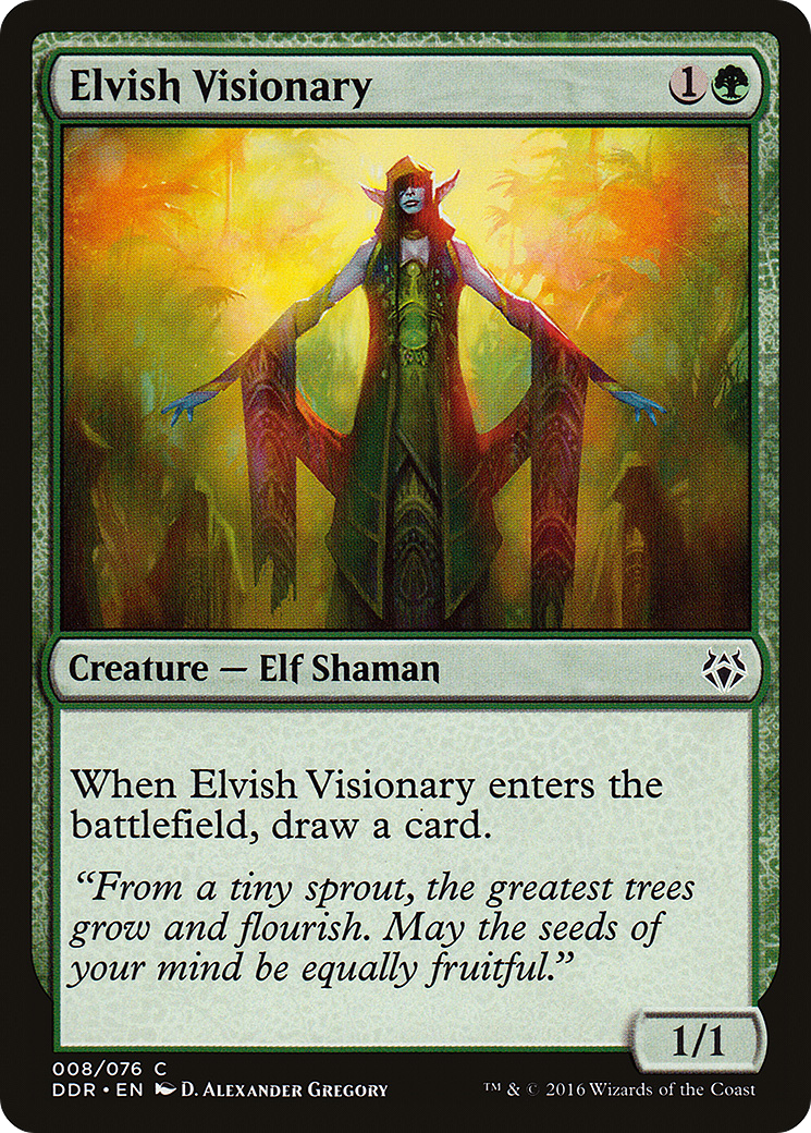 Elvish Visionary (DDR-008) [Duel Decks: Nissa vs. Ob Nixilis]