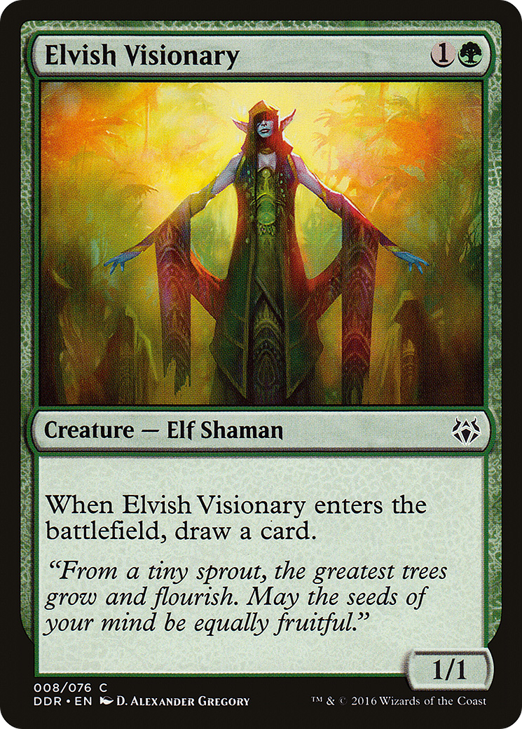 Elvish Visionary (DDR-008) [Duel Decks: Nissa vs. Ob Nixilis]