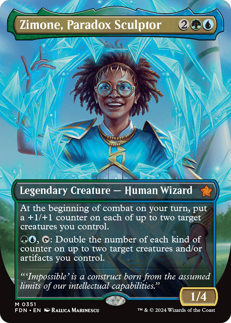 Zimone, Paradox Sculptor (FDN-351) [Foundations] (Borderless)