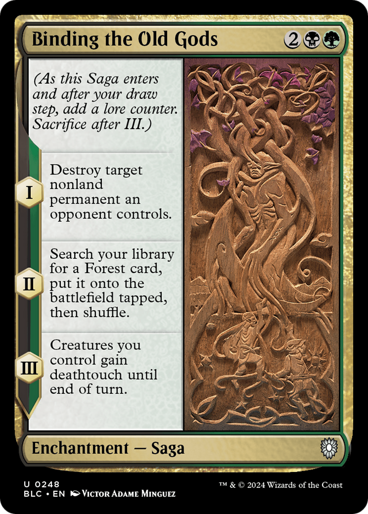 Binding the Old Gods (BLC-248) [Bloomburrow Commander]