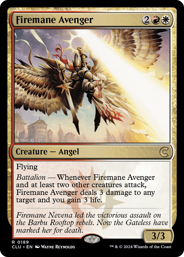Firemane Avenger (CLU-189) [Ravnica: Clue Edition]