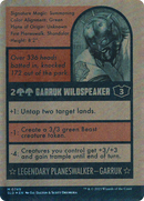 Garruk Wildspeaker // Garruk Wildspeaker (SLD-749) [Secret Lair Drop]: (Full Art) (Borderless) Foil