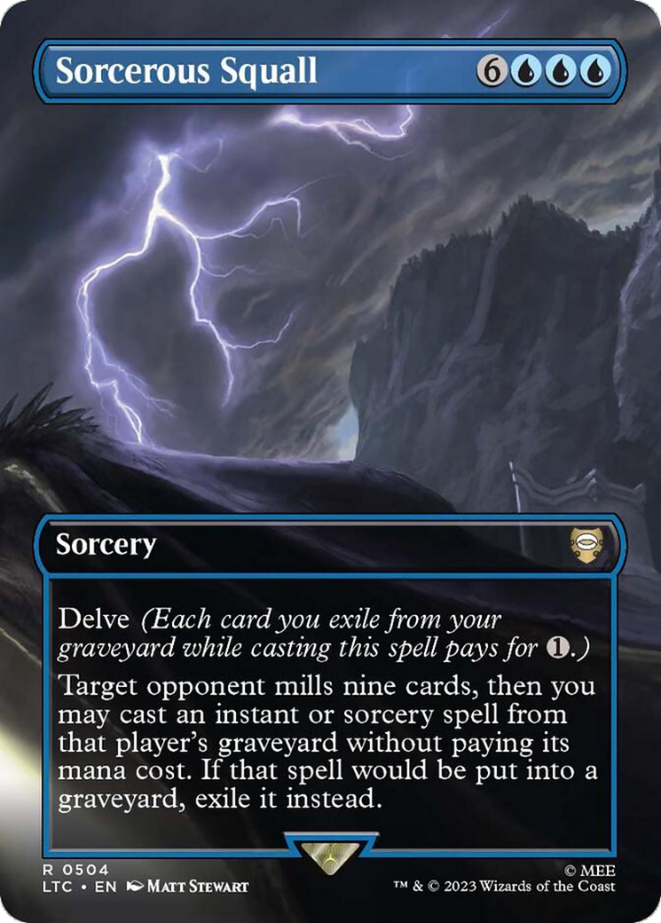 Sorcerous Squall (Borderless) (LTC-504) [Tales of Middle-earth Commander]