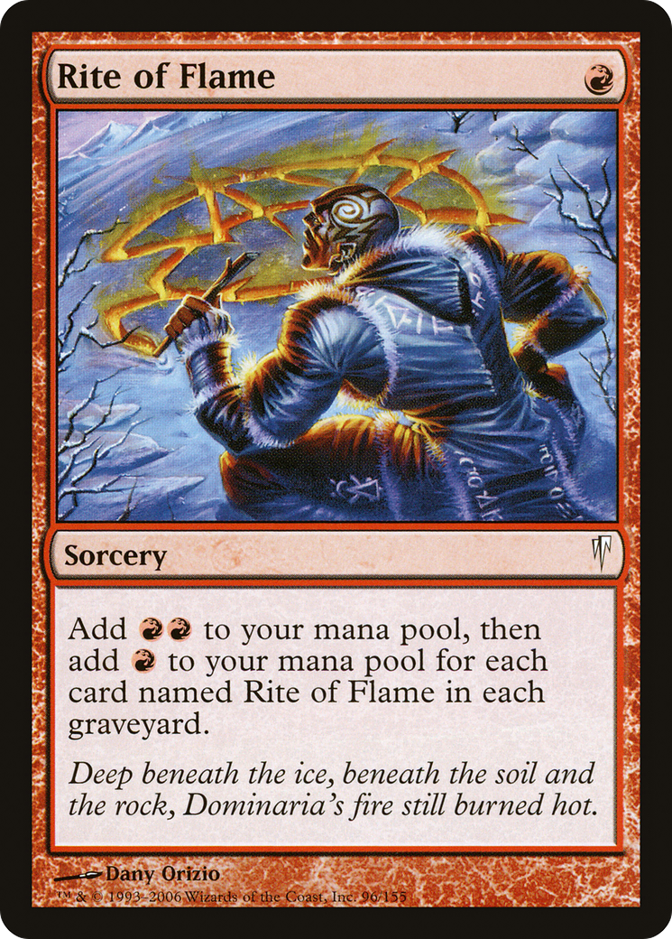 Rite of Flame (CSP-096) [Coldsnap] Foil