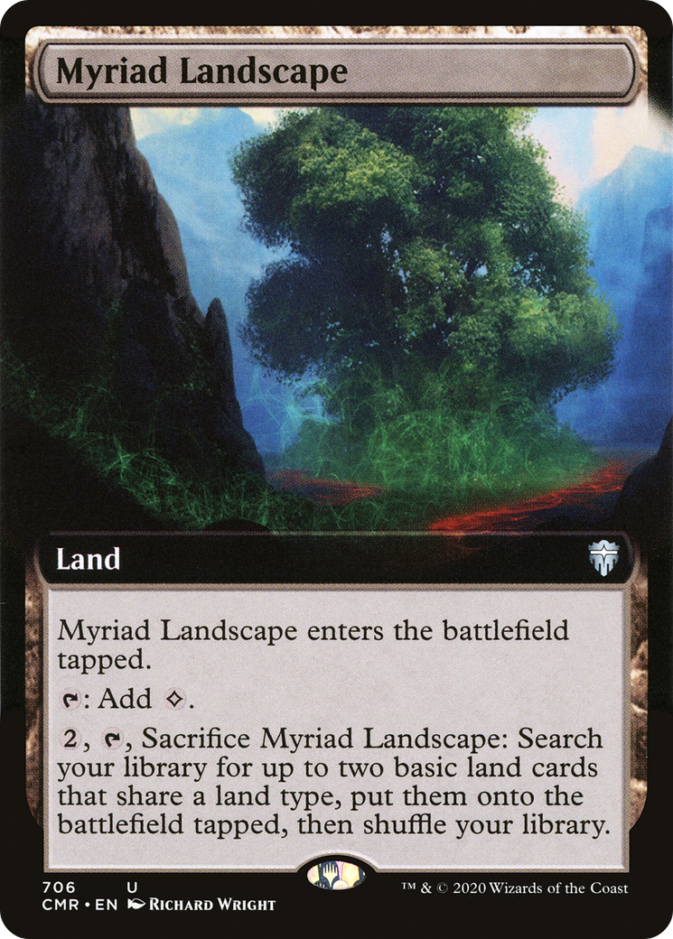 Myriad Landscape (CMR-706) [Commander Legends]: (Extended Art) Foil