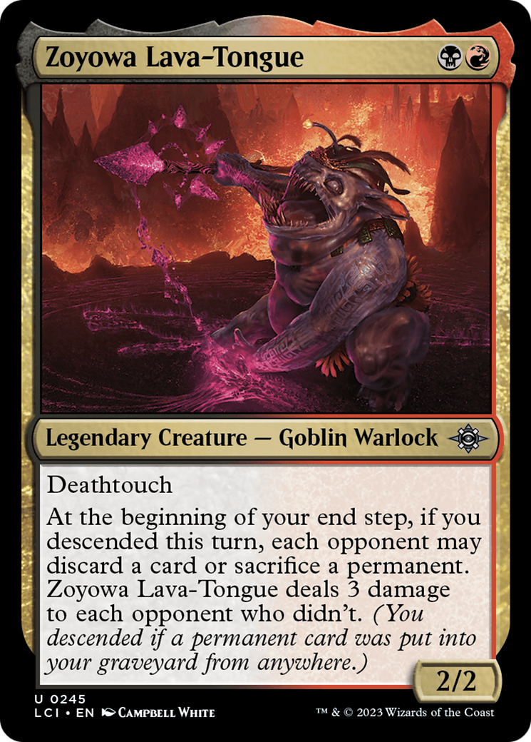 Zoyowa Lava-Tongue (LCI-245) [The Lost Caverns of Ixalan] Foil
