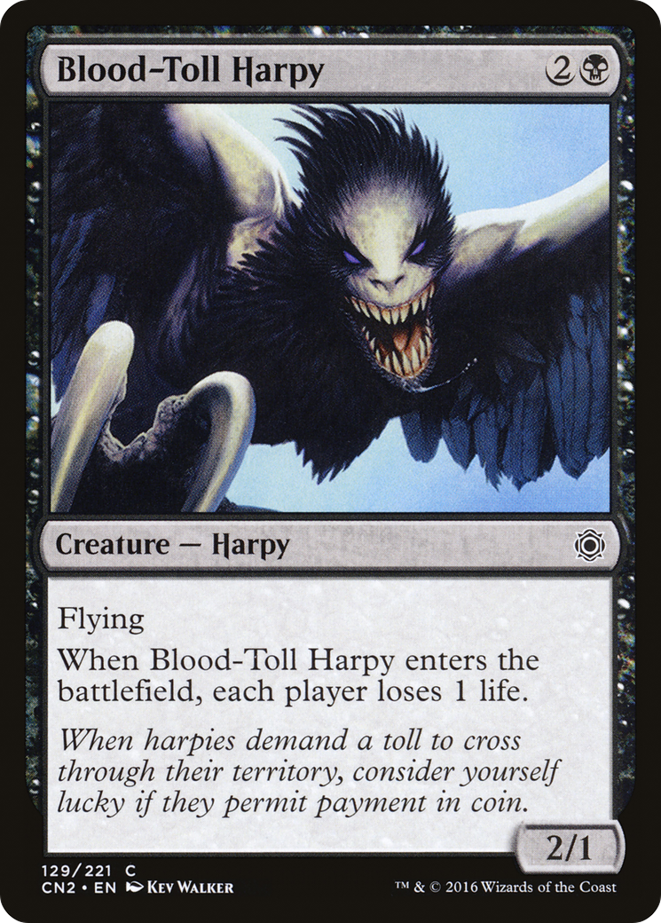 Blood-Toll Harpy (CN2-129) [Conspiracy: Take the Crown]