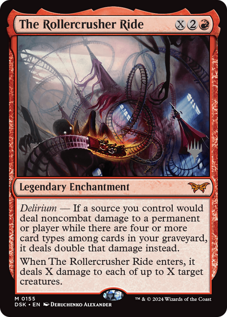 The Rollercrusher Ride (PPDSK-155P) [Duskmourn: House of Horror Promos] Foil