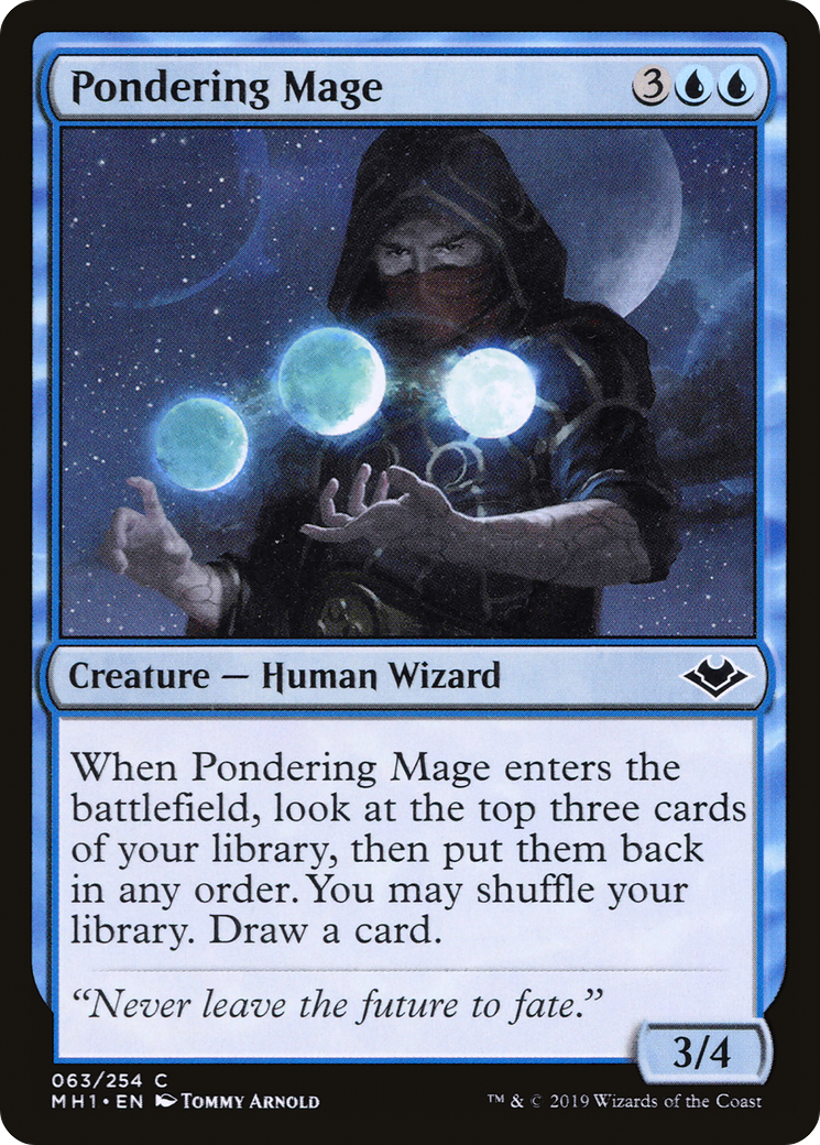Pondering Mage (MH1-063) [Modern Horizons] Foil