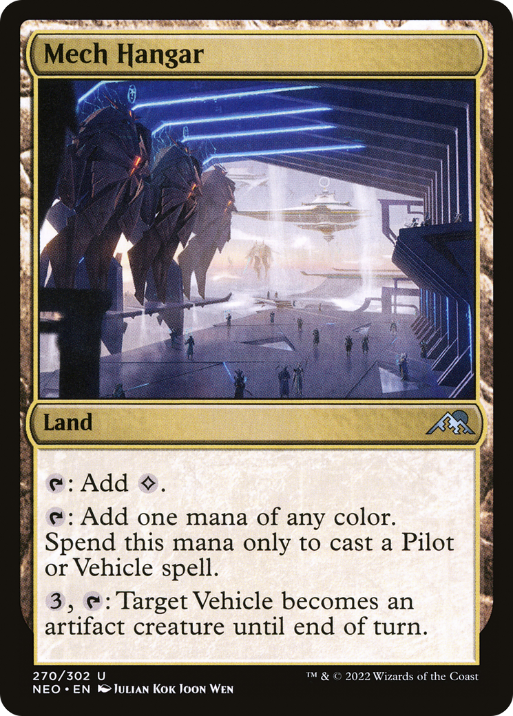 Mech Hangar (NEO-270) [Kamigawa: Neon Dynasty]