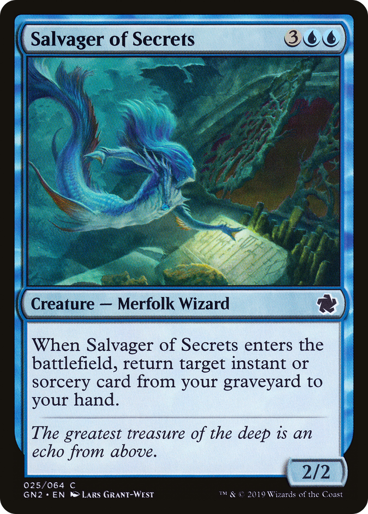 Salvager of Secrets (GN2-025) [Game Night 2019]