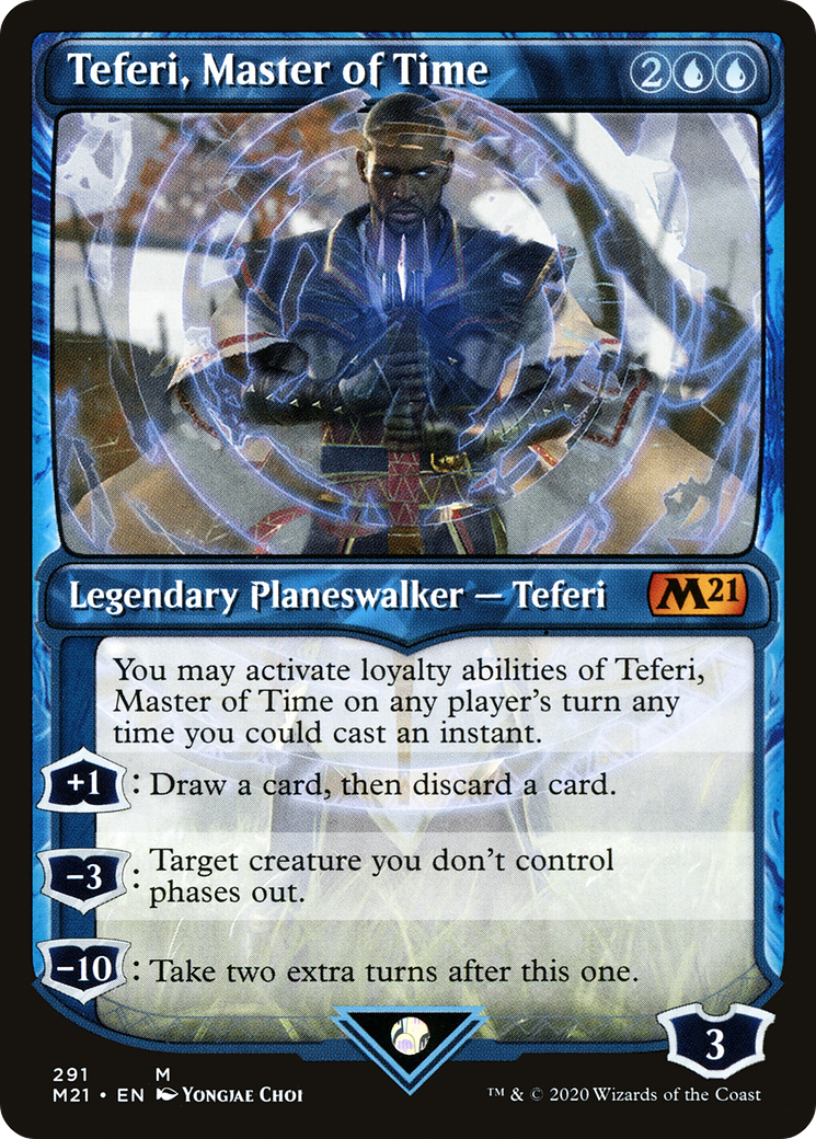 Teferi, Master of Time (M21-291) [Core Set 2021]: (Showcase) Foil