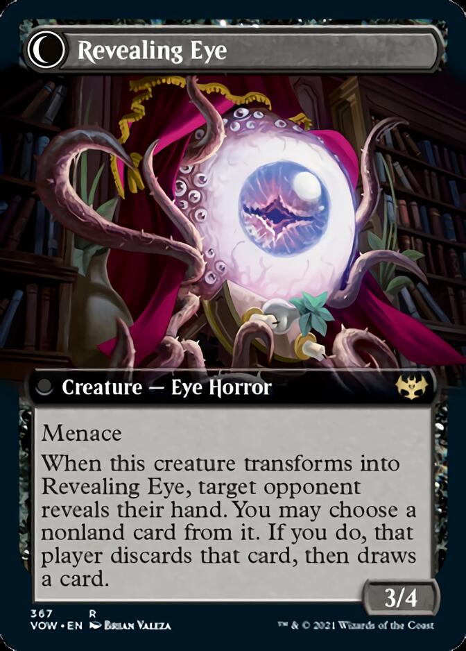 Concealing Curtains // Revealing Eye (VOW-367) [Innistrad: Crimson Vow]: (Extended Art, Double Faced Transform) Foil