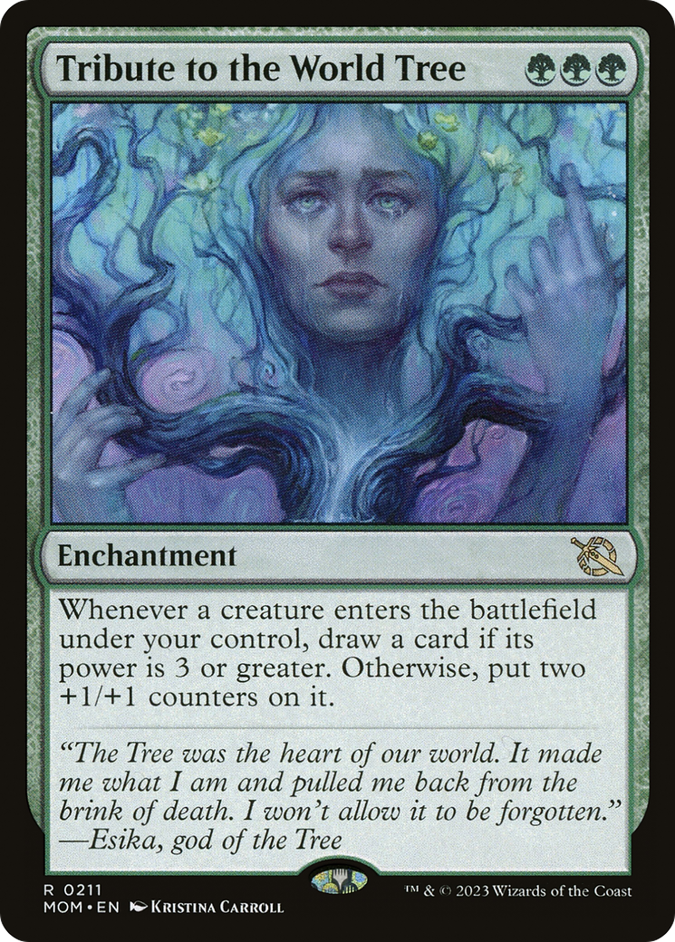 Tribute to the World Tree (MOM-211) [March of the Machine] Foil